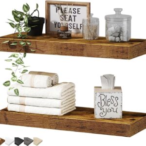QEEIG Bathroom Floating Shelves for Wall 16 x 7