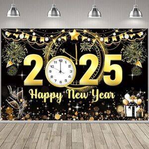 Happy New Year 2025 Extra Large Fabric Sign Poster Banner