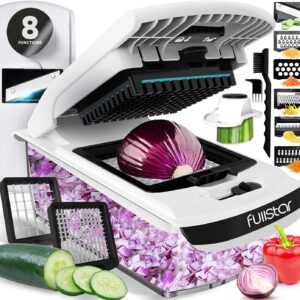 Fullstar Vegetable Chopper - Food Chopper - Onion Chopper - Vegetable Slicer & Spiralizer - Veggie Chopper