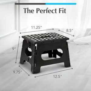 Handy Laundry - Folding Step Stool is Sturdy Enough to Support Adults and Safe Enough for Kids.